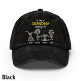 This Grandma Belongs To - Personalized Grandma Washed Denim Cap