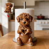 Custom Any Pet Photo - Personalized Dog Paper Towel Stand