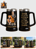How To Be A Man - Personalized Father Beer Stein