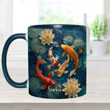 Beautiful Fish - Personalized Koi Fish Accent Mug