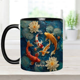 Beautiful Fish - Personalized Koi Fish Accent Mug