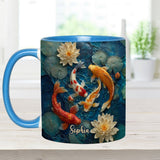Beautiful Fish - Personalized Koi Fish Accent Mug