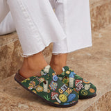Green Buds Aesthetic - Personalized Weed Clogs With Arch Support