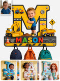 Alphabet Letter & Custom Photo And Theme - Personalized Kid Custom Shaped Hanging Rack