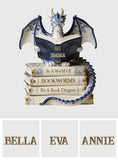 In A World Of Bookworms Be A Book Dragon - Personalized Book Custom Shaped Acrylic Plaque