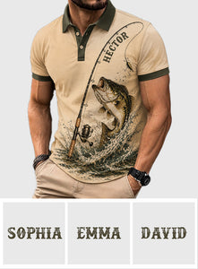 Love Fishing - Personalized Fishing Polo Shirt