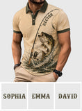 Love Fishing - Personalized Fishing Polo Shirt