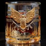 In God We Trust - Personalized Christian Whiskey Glass