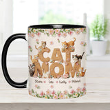 Cat Mom - Personalized Cat Accent Mug