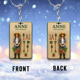 Custom Figure From Photo - Personalized Gardening Keychain