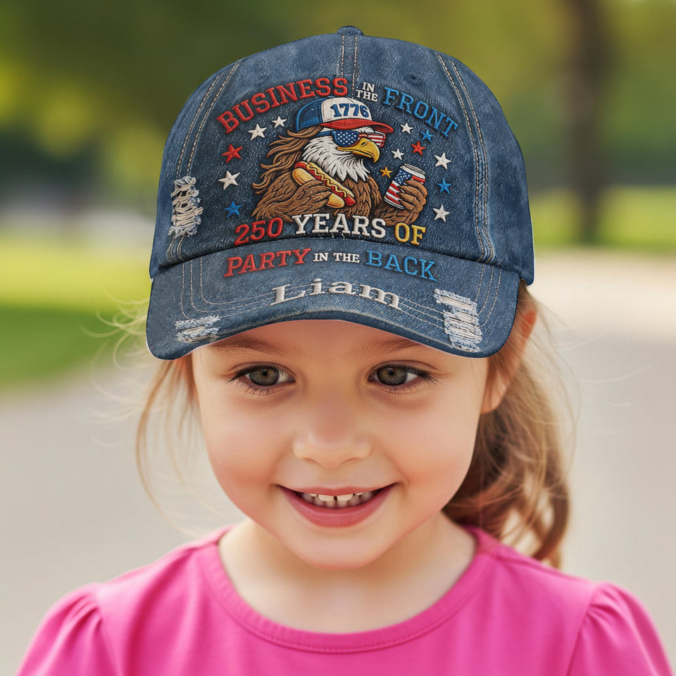 Business in the Front Party - Personalized Patriot Classic Cap