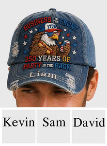 Business in the Front Party - Personalized Patriot Classic Cap