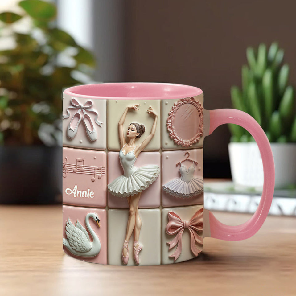 Love Ballet - Personalized Ballet Accent Mug