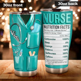 Nurse Nutritional Facts - Personalized Nurse Tumbler