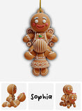 Funny Couple Gingerbread - Personalized Couple Ornament