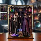 We're Not Sugar & Spice - Personalized Witch Custom Shaped Acrylic Plaque