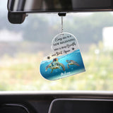 Start Again Positive Turtle - Personalized Turtle Transparent Car Ornament