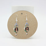 Custom Birthmonth Flower Earrings, Gift For Her, Mother's Day Gift - Personalized Birth Month Flower Earrings