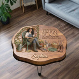 Garden Is My Happy Place - Personalized Gardening Table Custom Shape