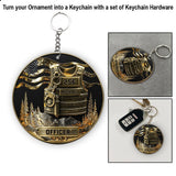 Serve And Protect, Merry Christmas 2025 - Personalized Police Officer Ornament