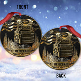 Serve And Protect, Merry Christmas 2025 - Personalized Police Officer Ornament