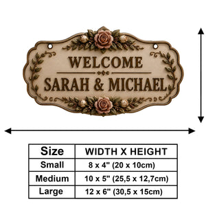 Welcome To Our Home - Personalized Hunting Wooden Wall Mount Sign