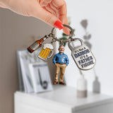 It's Not A Dad Bob - Personalized Father Premium Keychain With Charms