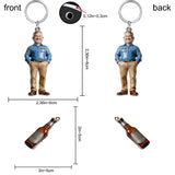 It's Not A Dad Bob - Personalized Father Premium Keychain With Charms
