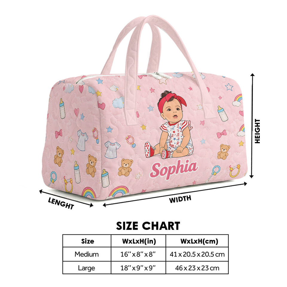 Custom Any Photo - Personalized Kid Quilted Duffle Bag