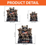 Papa Bear - Personalized Father Custom Shaped Acrylic Plaque