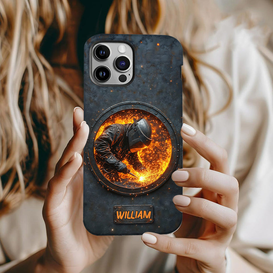 Gift For Welder Man - Personalized Welder Full Print Phone Case