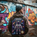 Astronaut And Space - Personalized Kid Multifunctional Backpack