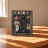 Best Dad Ever - Personalized Baseball Shaped Building Blocks