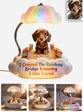 I Crossed The Rainbow Bridge - Personalized Dog Acrylic LED Night Light