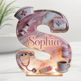 Medical Worker Alphabet - Personalized Nurse Acrylic LED Night Light