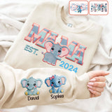 Mama Elephant - Personalized Mother All Over Shirt