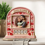 Days In Love - Personalized Couple Interchangeable Plaque