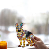I Love My Dog - Personalized Dog Window Hanging Suncatcher Ornament