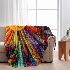 Live By The Sun - Personalized Hippie Blanket