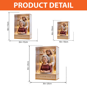 God Has You In His Arms - Personalized Christian Custom Shaped Acrylic Plaque