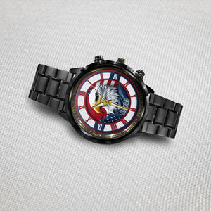 Home Of The Free - Personalized Bald Eagle Hand Watch