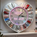 Nail Salon Decor - Personalized Nail Salon LED Light Wall Clock