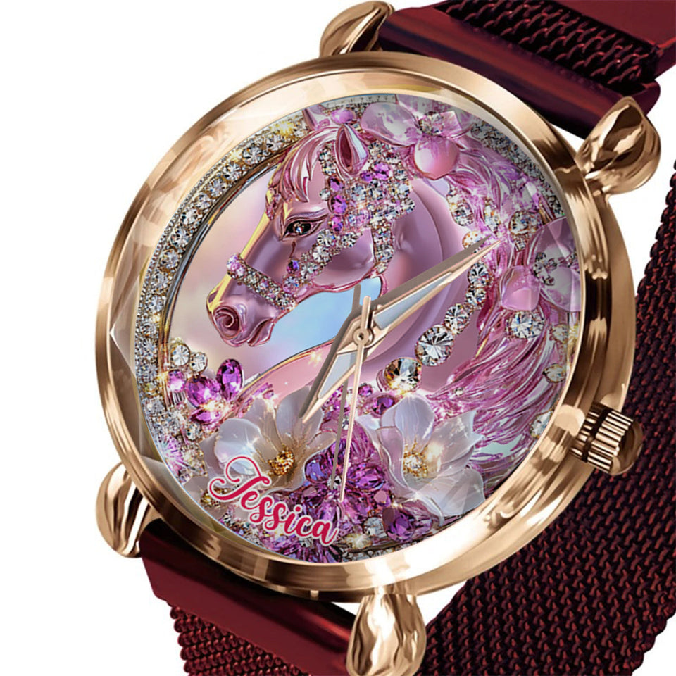 Horse Girl - Personalized Horse Women Hand Watch