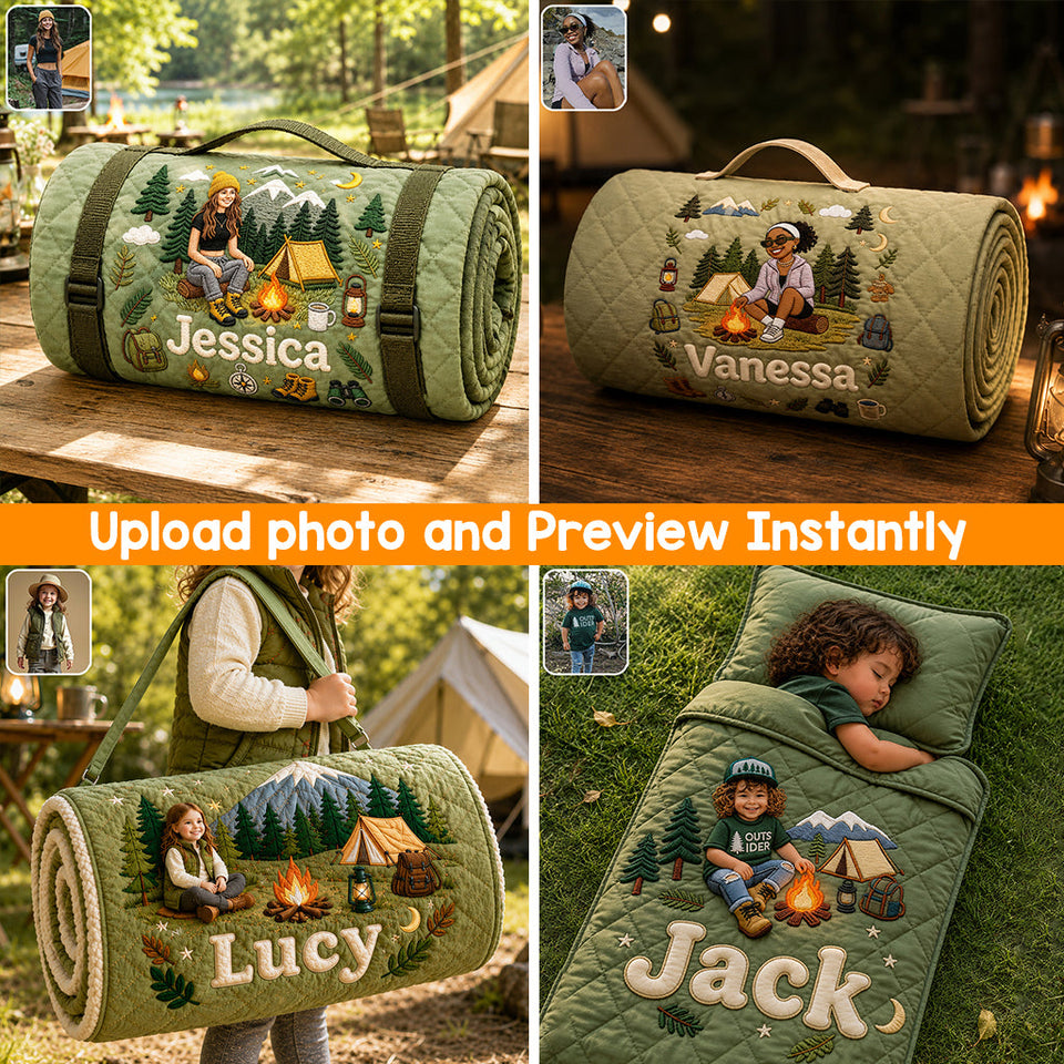 Camp Life - Personalized Camping Nap Mat