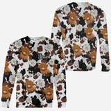 Love Highland Cow - Personalized Highland Cow All Over Shirt