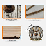 Best Dad Ever Gift For Dad, Grandpa, Uncle,.. - Personalized Hunting Custom Shaped Wood Sign