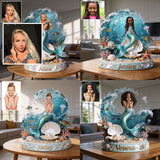Mermaid Princess - Personalized Mermaid Custom Shaped Acrylic Plaque
