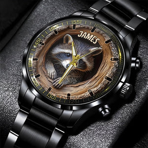 Adorable Raccoon - Personalized Raccoon Hand Watch