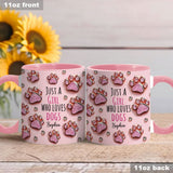 Just A Girl Who Loves Dogs - Personalized Dog Accent Mug
