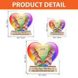 The Day I Met You - Personalized LGBT Support Custom Shaped Acrylic Plaque